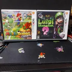 マリオテニス オープン & ルイージマンション2　3DSソフト