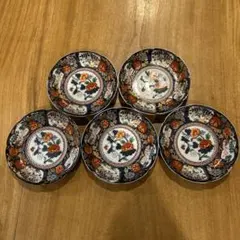 有田焼　和山窯　金彩古伊万里絵付　平皿　五枚