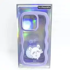 [新品] ちいかわ iPhone16Pro うねうねケース モモンガ ラベンダー