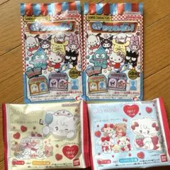 ★新品★サンリオどこでもついんどぅ！＆ふわっとフロッキークリップグミ　4個セットのサムネイル