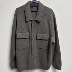 【新品】UNIQLO U ラムニットジャケット XL ブラウン