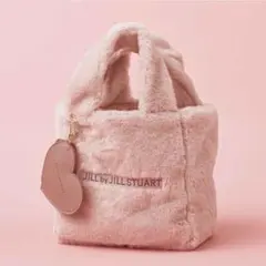 JILL by JILL STUART ピンクファーハンドバッグ