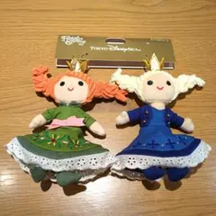 ディズニー　アナと雪の女王　アナ＆エルサ　ぬいぐるみチャーム　アナ雪