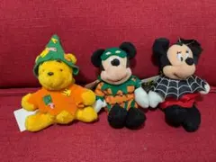 ディズニー　ハロウィンコスチューム　ぬいぐるみセット