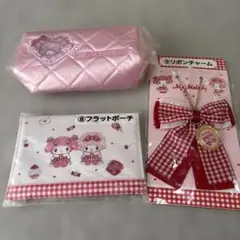 【新品】サンリオ マイメロディ 当たりくじポーチ＆チャーム 3点セット