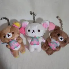 リラックマ　東京駅限定　ぶらさげ　ぬいぐるみ☆サンリオ　キーチェーン　苺　風船