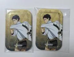 ハイキュー セブンネット限定 横断幕 スクエア缶バッジ 赤葦京治 2点セット