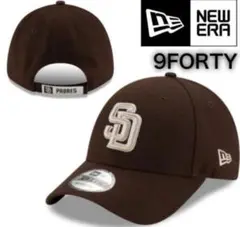 ニューエラ キャップ 帽子 9FORTY パドレス ブラウン×ベージュ ベルクロ