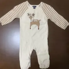babyGap ベビー服 カバーオール ロンパース ベージュ クリスマス 80