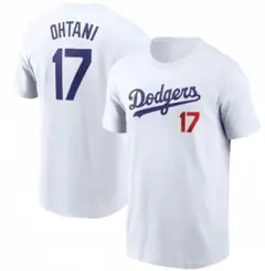 大谷選手 ドジャース ユニフォーム Tシャツ 白 ホワイト Lサイズ