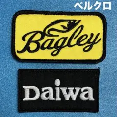 B117 フィッシング　米国老舗釣具バークレー　他計2種　刺繍パッチ　ベルクロ