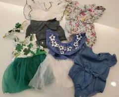 ☆ベビー☆いろいろ夏ワンピセット!! ロンパース お得5点おまとめ売り♪ 美品