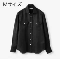 未使用 arcodio フレンチリネン サファリシャツ Safari 半袖シャツ