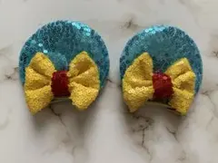 早い者勝ち‼️ ミニー　ヘアクリップ　耳　スパンコール　カチューシャ　キッズ