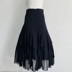 Gothic ゴシックカスケードロングスカート　ラッフル