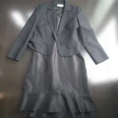 セレモニーブラックスカートスーツ シングルボタン