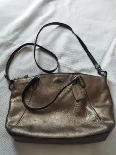 COACH　2wayバッグ　ゴールド　コーチ ショルダーバッグ　ハンドバッグ