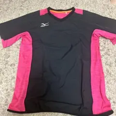 Mizuno バレーボール シャツ ブラック/ピンク