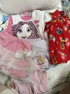 ラプンツェル Tシャツ、スパッツ、スカート アンパンマン甚平上下セット