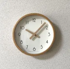 木製シンプル壁時計