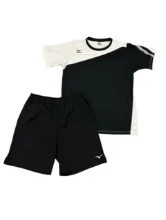 Mizuno ミズノ シャツ・ショーツ 上下セット 黒/白 テニス バドミントン