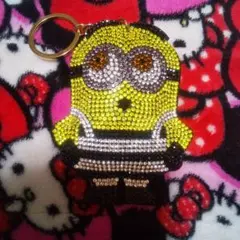 ミニオン キーホルダー クリスタル装飾