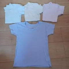 130cm クルーネック アンダーシャツ 4枚セット