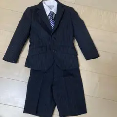 【6点セット】スーツ110cm ネクタイ、サスペンダー付き