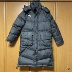 PUMA ブラック ダウンベンチコート 140