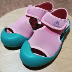 アディダス キッズ サンダルファン ピンク 18cm