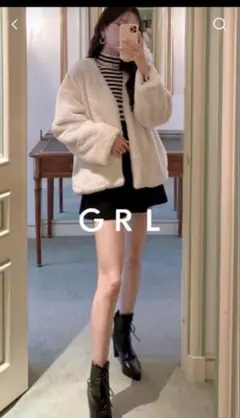 ノーカラーファージャケット