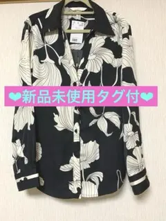 【新品未使用タグ付】H&M⭐️しわになりにくい花柄シャツブラウス⭐️Mサイズ相当