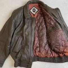 A-2 フライトジャケット レザー 本革 革ジャン Lサイズ相当 ブラウン