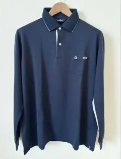 新品タグ付き日本製マンシングウェアGrand Slamストライプポロシャツ L 新品タグ付き日本製マンシングウェアGrand Slamストライプ