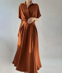 MAISON DE THERESE フレンチシャツワンピース　XL