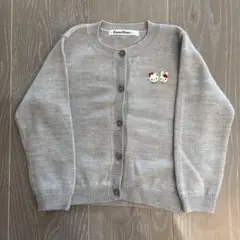 familiar グレー カーディガン 100