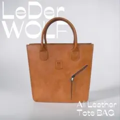 激レア✨LeDer WOLF オール レザー トートバッグ ヌメ革 A4収納 2026年最新】leder wolf バッグの人気アイテム - メルカリ