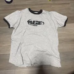AGE FACTORY ロゴ リンガーTシャツ ブラック - メルカリ