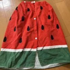 スイカ柄ラップタオル 60×120cm 綿100%