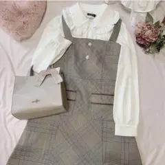 evelyn エブリン　バックレースキャミワンピース　グレー