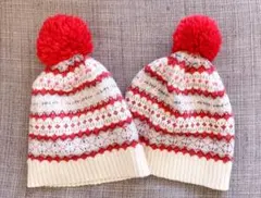 新品可愛いニットキャップ2つセットGapKids双子姉妹兄弟お揃い