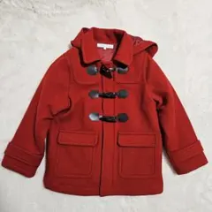 タルティーヌ・エ・ショコラ レッド ウール ダッフルコート120