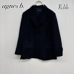 美品✨ アニエスベー テーラード ジャケット フォーマル 黒 シンプル