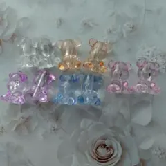 アクリルビーズ　クマ　③
