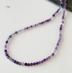 パープルフローライトAAA- ラウンドカット4mm 15粒 天然石パーツ販売