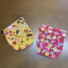巾着袋 2点セット 和装小物　昭和レトロ