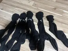 Puma ブラック サッカーソックス 5足セット 25〜27cm
