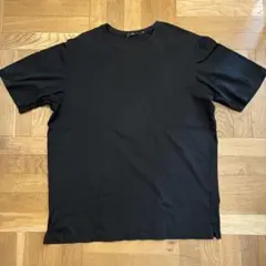 美品 ユニクロ＋J ジルサンダー スーピマコットン クルーTシャツ 黒 L