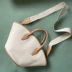 ザラ　ZARA バック　キャンパス生地　ショルダー　ほぼ未使用