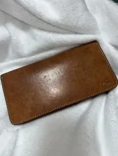 革蛸 ブラウンレザー 長財布 カードポケット付き